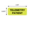 Nevs Telemetry Patient 7/8" x 2-1/4" Flr Chart w/Black N-3955 - alternate 2